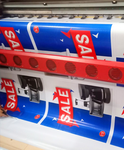 18oz to 20oz panaflex printing using mild solvent ink