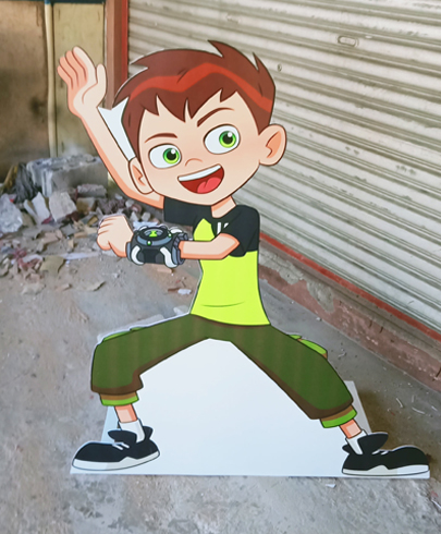sticker on sintra standee