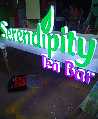 mall kiosk indoor signage