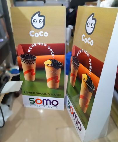 sticker on sintra mall standee