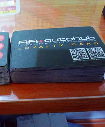 calling card or loyalty cards